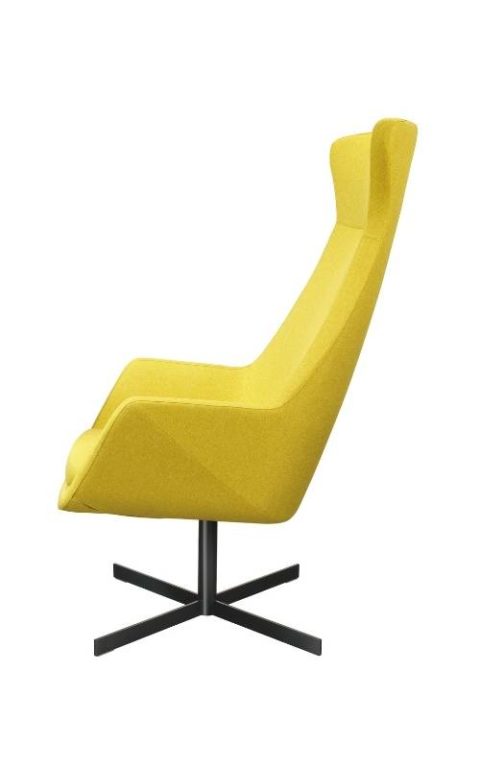 MSM Stuhl FF3 Loungestuhl gelb gepolstert