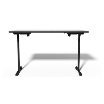 MSM Tisch Modell 221 Klapptisch schwarzes Gestell Tischplatte weiß