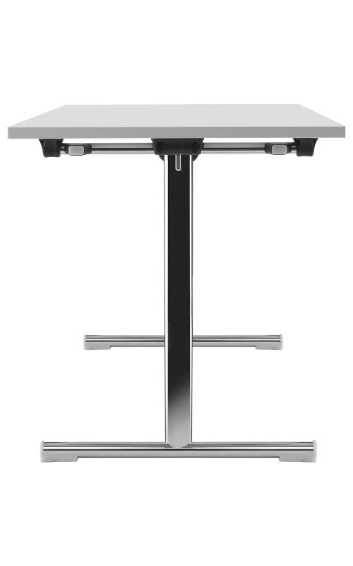 MSM Tisch Modell 221 Klapptisch Gestell Chrom Tischplatte weiß