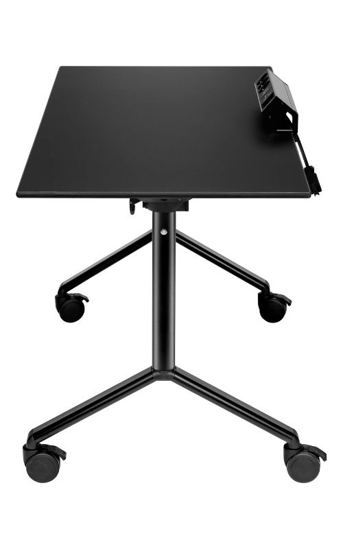 MSM Tisch Modell 222 schwarz klappbar mit Elektrifizierung