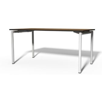 MSM Tisch 224 Gestell weiß, Tischplatte Holz