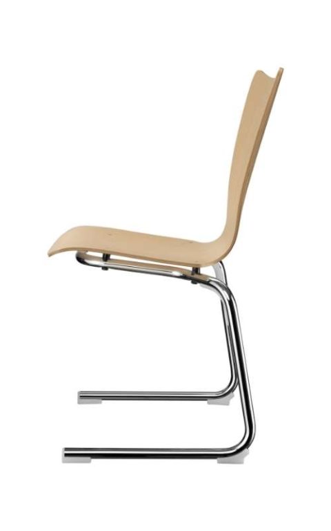 MSM Stapelstuhl Serie 3100 C Fuß Gestell und Sitzschale aus Holz