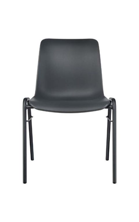 MSM Stuhl 3150 2.0 schwarze Sitzschale schwarzes Gestell