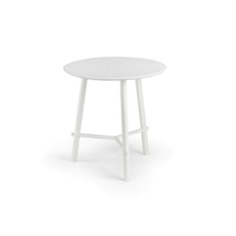 MSM Tisch Otto, Bistrotisch, Gestell weiß, Tischplatte rund