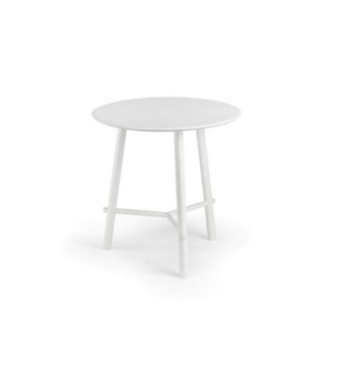 MSM Tisch Otto, Bistrotisch, Gestell weiß, Tischplatte rund