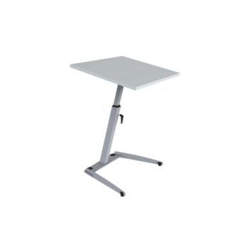 MSM Single Table, multifunktionaler Tisch, Tischplatte weiß und kippbar, Gestell Chrom